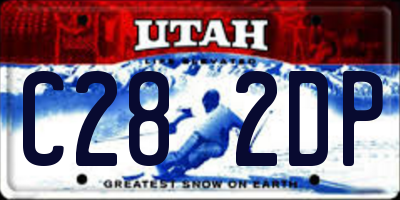 UT license plate C282DP
