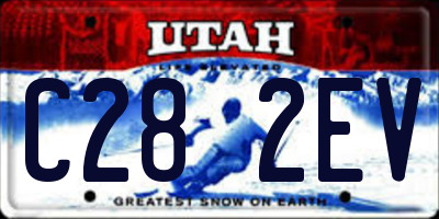 UT license plate C282EV