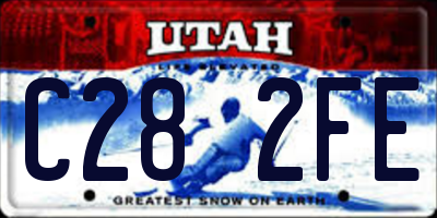 UT license plate C282FE