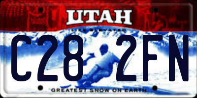 UT license plate C282FN