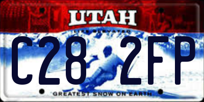 UT license plate C282FP