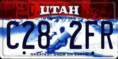 UT license plate C282FR