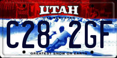 UT license plate C282GF