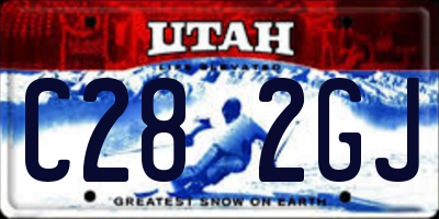 UT license plate C282GJ