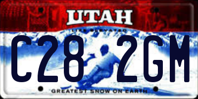 UT license plate C282GM
