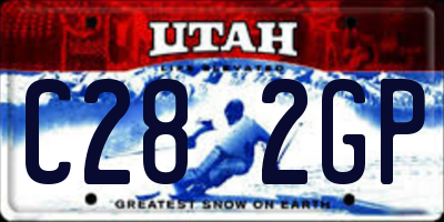 UT license plate C282GP