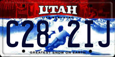UT license plate C282IJ