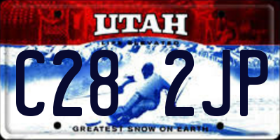 UT license plate C282JP