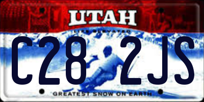 UT license plate C282JS