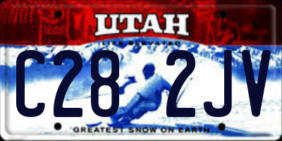UT license plate C282JV