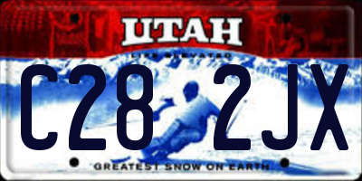 UT license plate C282JX