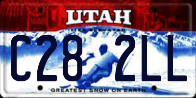 UT license plate C282LL