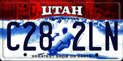 UT license plate C282LN