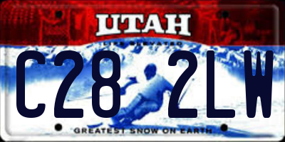 UT license plate C282LW