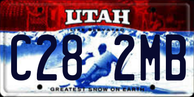 UT license plate C282MB
