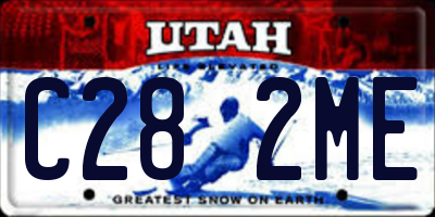 UT license plate C282ME
