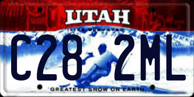UT license plate C282ML