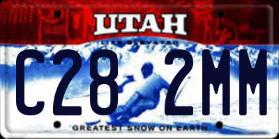 UT license plate C282MM