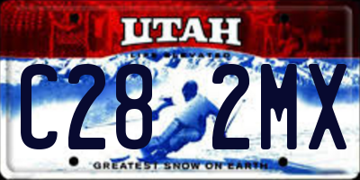 UT license plate C282MX