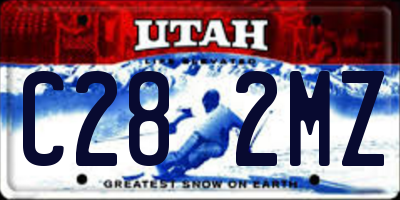 UT license plate C282MZ