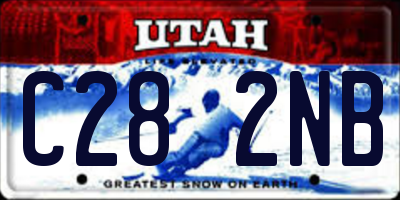 UT license plate C282NB