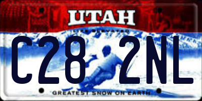 UT license plate C282NL