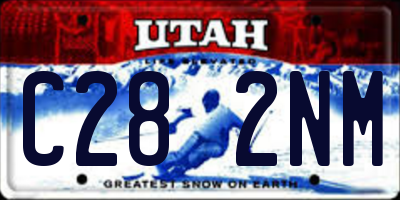 UT license plate C282NM