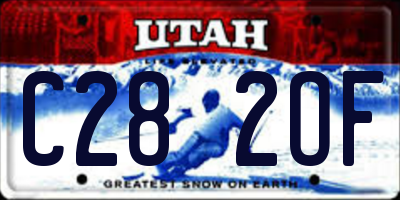 UT license plate C282OF