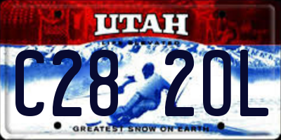 UT license plate C282OL
