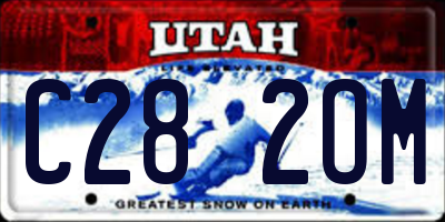 UT license plate C282OM