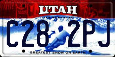 UT license plate C282PJ