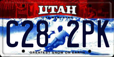 UT license plate C282PK