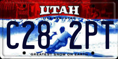 UT license plate C282PT
