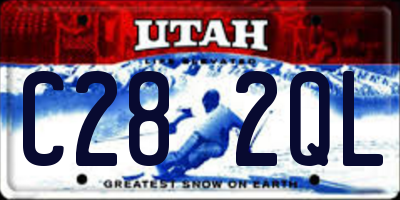 UT license plate C282QL