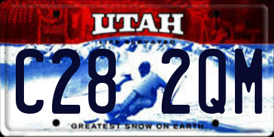 UT license plate C282QM