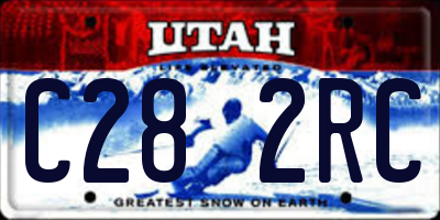 UT license plate C282RC