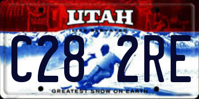 UT license plate C282RE