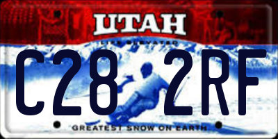 UT license plate C282RF