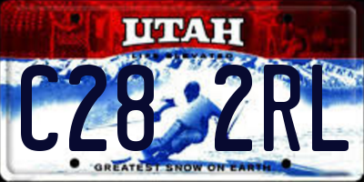UT license plate C282RL