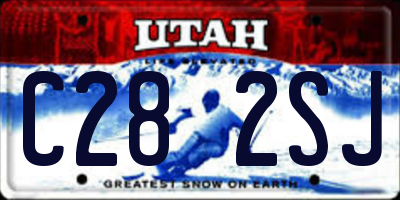 UT license plate C282SJ