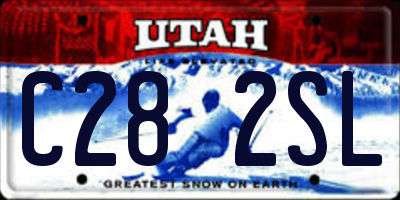 UT license plate C282SL