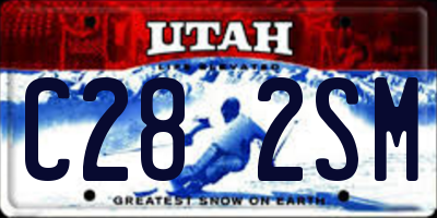 UT license plate C282SM