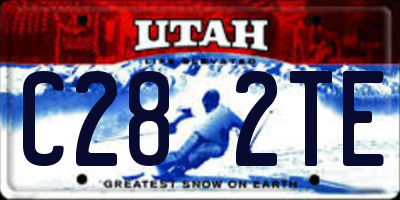 UT license plate C282TE