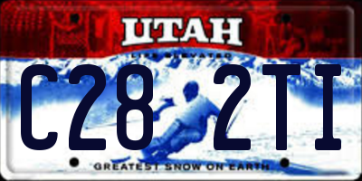 UT license plate C282TI