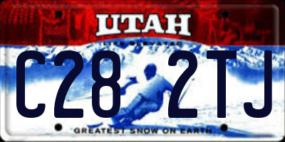 UT license plate C282TJ