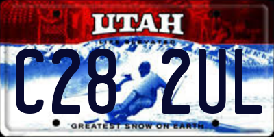 UT license plate C282UL