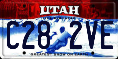 UT license plate C282VE