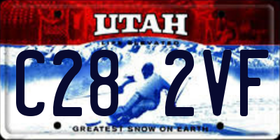 UT license plate C282VF