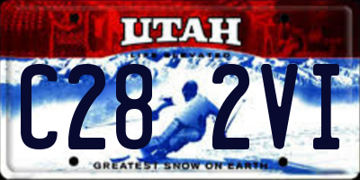 UT license plate C282VI