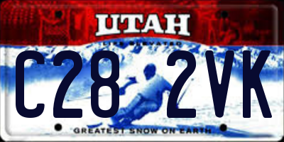 UT license plate C282VK